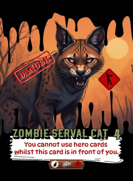 Zombie Serval Cat